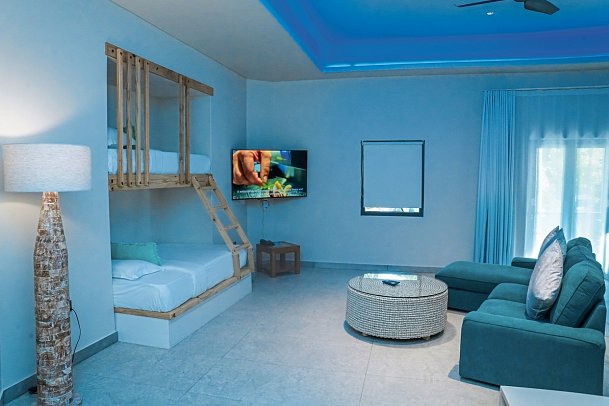 Le Duc de Praslin Hotel & Villas - Wohnbeispiel Family Suite (Zimmercodierung WI1)