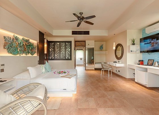 Le Duc de Praslin Hotel & Villas - Wohnbeispiel Superior (Zimmercodierungen US1 & UH2)