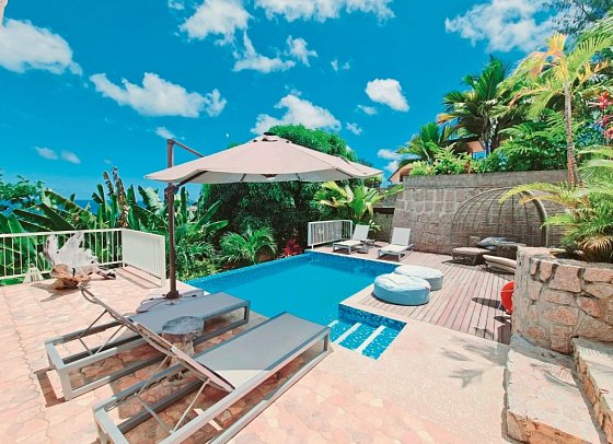 Le Duc de Praslin Hotel & Villas - Wohnbeispiel Villa 180 (Zimmercodierung VB1)