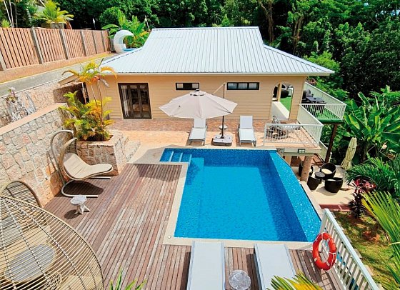 Le Duc de Praslin Hotel & Villas - Wohnbeispiel Villa 180 (Zimmercodierung VB1)