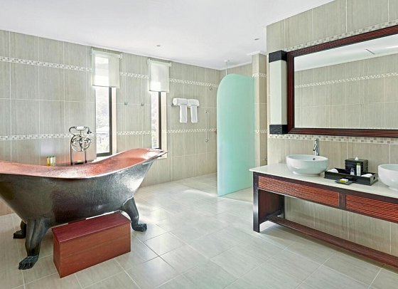 DoubleTree by Hilton Seychelles – Allamanda Resort and Spa - Beispiel Bad King Grand Deluxe Ocean View (Zimmercodierung UD1)