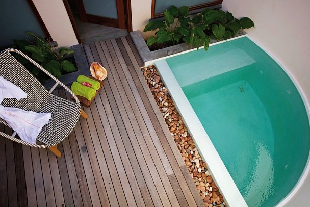Les Lauriers Eco Hotel & Restaurant - Wohnbeispiel Honeymoon Suite (Zimmercodierung WH1)