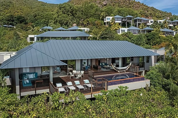 Raffles Seychelles - Wohnbeispiel Two Bedroom Ocean View Pool Villa (Zimmercodierung VB4)