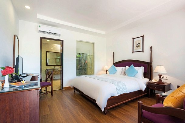 Hoang Ngoc Beach Resort - Wohnbeispiel Superior Pool View (Zimmercodierung USP)