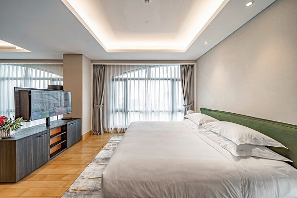 Sherwood Suites Saigon - Wohnbeispiel Studio Suite (Zimmercodierung WB1)