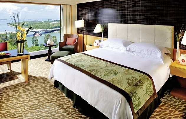 Mandarin Oriental, Singapore - Wohnbeispiel Sea View Room (Zimmercodierung UBM)