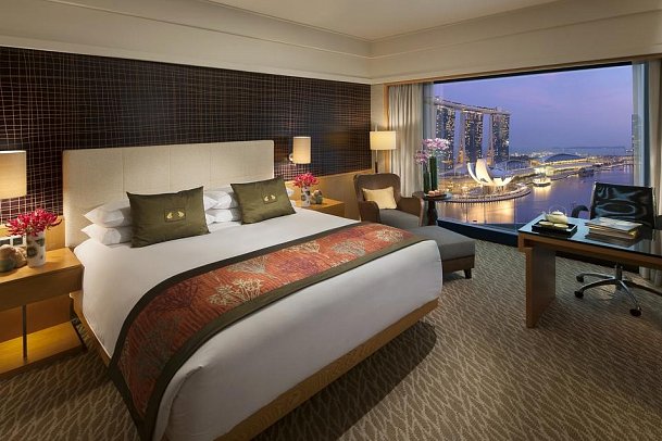 Mandarin Oriental, Singapore - Wohnbeispiel Marina Bay View Room (Zimmercodierung ULH)
