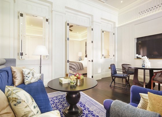 Raffles Singapore - Wohnbeispiel Palm-Court-Suite (Zimmercodierung WB2)