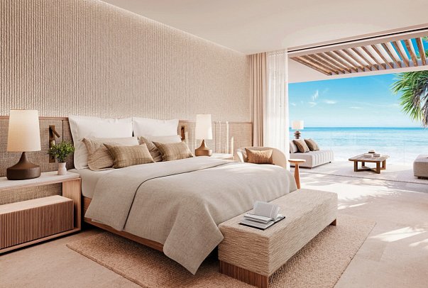 Sani Asterias - Wohnbeispiel One Bedroom Residence Grand Balcony Beach Front (Zimmercodierung W1D)