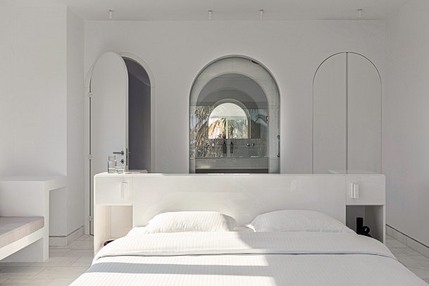 Kassandra Palace Seaside Resort - Wohnbeispiel Suite 1 Schlafzimmer Meerblick (Zimmercodierung WBM)