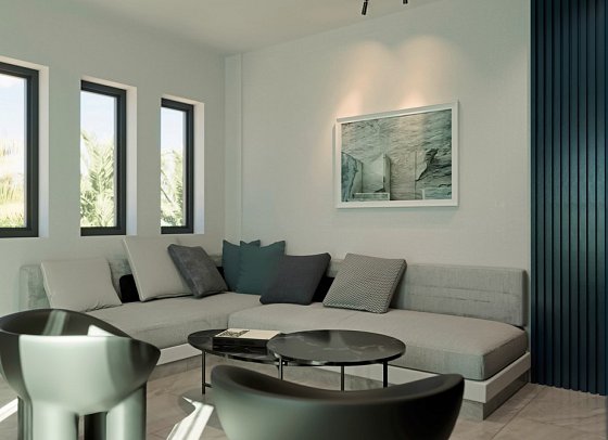 Kassandra Palace Seaside Resort - Wohnbeispiel Suite 1 Schlafzimmer Meerblick (Zimmercodierung WBM)