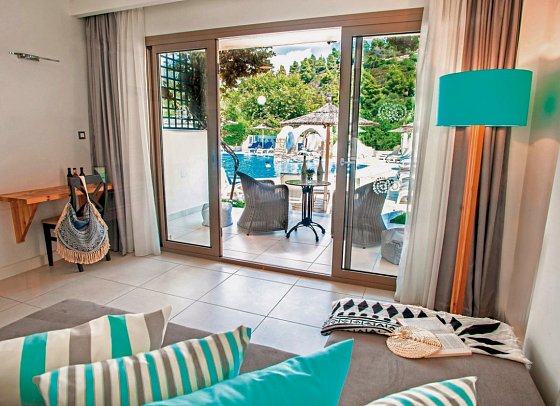 Acrotel Athena Pallas & Residence - Wohnbeispiel Suite Armonia (Zimmercodierung WB3)