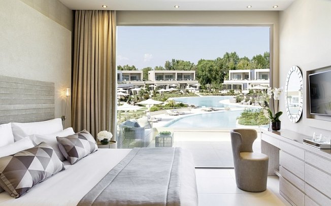 Sani Dunes - Chambre double vue piscine/jardin