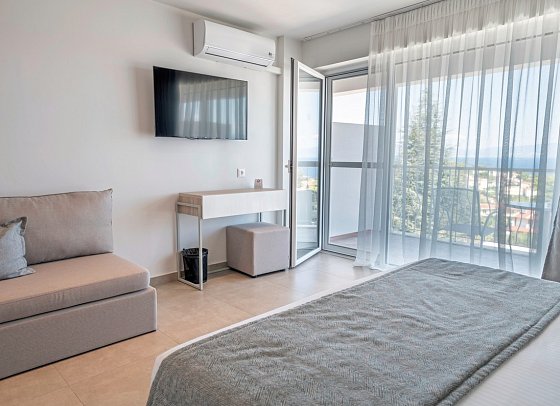 Hotel Kriopigi - Wohnbeispiel Doppelzi. Superior Meerblick (Zimmercodierung DSM)