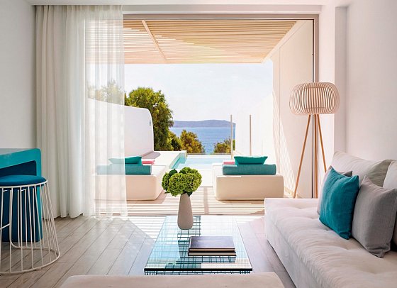 Proteas Blu Resort - Wohnbeispiel Suite Privatpool (Zimmercodierung W1R)