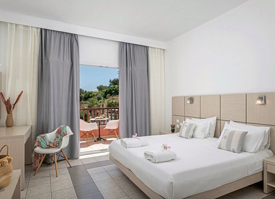 Naftilos Boutique Hotel - Wohnbeispiel Doppelzimmer Meerblick (Zimmercodierung D1M)