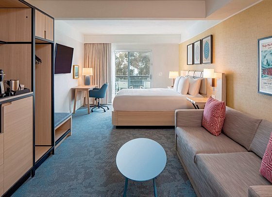 Hilton Garden Inn Dana Point Doheny Beach - Wohnbeispiel Coastal View King (Zimmercodierung U1N)