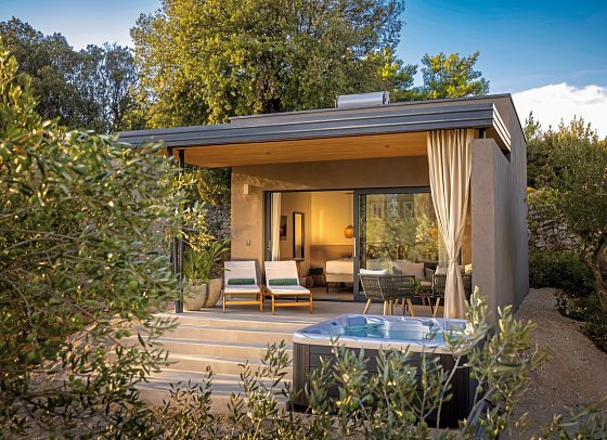 Valamar Amicor Resort - Wohnbeispiel Villa für 2 plus 1 mit Jacuzzi (Zimmercodierung VB1)