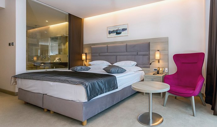 Plaza Duce - Wohnbeispiel Doppelzimmer Deluxe Meerblick (Zimmercodierung DDM)