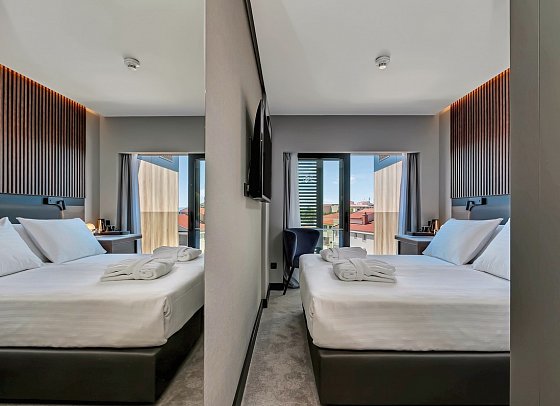 Boutique Hotel Noemia - Wohnbeispiel Familienzimmer Verbindungstür (Zimmercodierung FV1)