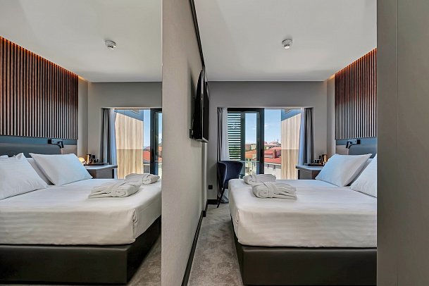 Boutique Hotel Noemia - Wohnbeispiel Familienzimmer Verbindungstür (Zimmercodierung FV1)