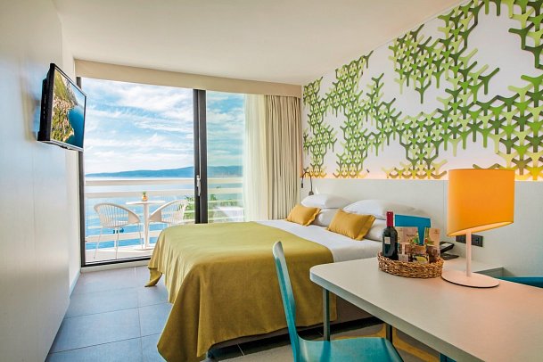 Bluesun Hotel Berulia - Wohnbeispiel Doppelzimmer Nebengebäude Meerseite (Zimmercodierungen D1V & EBC)