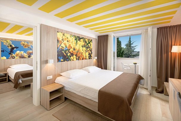 Medora Auri Family Beach Resort - Wohnbeispiel Familienzimmer Superior Gartenblick (Zimmercodierung FSG)