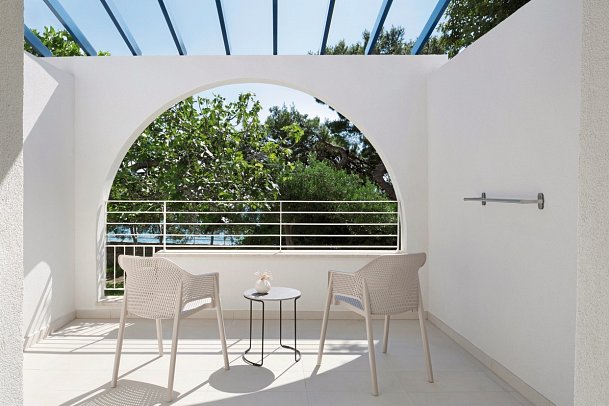 Bluesun Holiday Village Afrodita - Beispiel Balkon Familienzimmer (Zimmercodierung FB1)