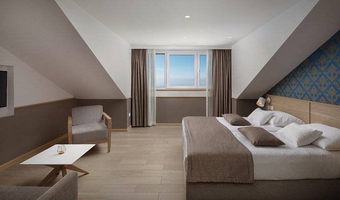 Tamaris Aparthotel - Wohnbeispiel Doppelzimmer Meerblick (Zimmercodierung DBM)