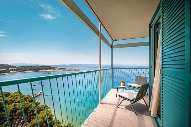 [PLACES] Dalmacija by Valamar - Beispiel Balkon PLACESSUITE 2 plus 1 Meerblick (Zimmercodierung W1M)