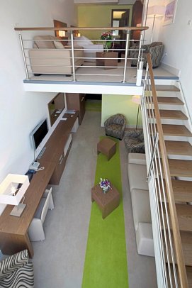 Hotel Park Makarska - Wohnbeispiel Juniorsuite Meerblick (Zimmercodierung J5M)