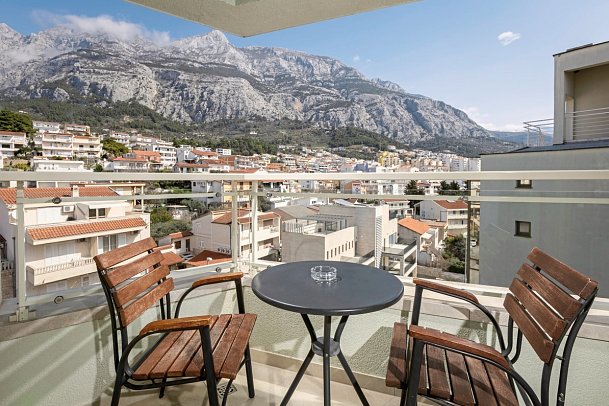 Hotel Park Makarska - Beispiel Balkon Doppelzimmer Standard (Zimmercodierung DG3)