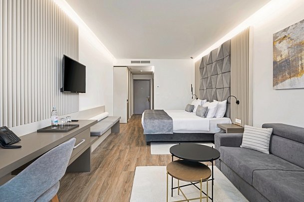 Aminess Laurel Khalani Hotel - Wohnbeispiel Doppelzimmer Deluxe seitl. Meerblick (Zimmercodierung DDN)