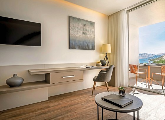 Aminess Laurel Khalani Hotel - Wohnbeispiel Doppelzimmer Deluxe seitl. Meerblick (DDN) (Zimmercodierung DDN)