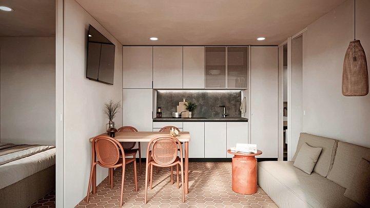 Pinadria Adriatic Coast - Wohnbeispiel Mobilheilheim Premium Holiday Home (Zimmercodierung CM1)