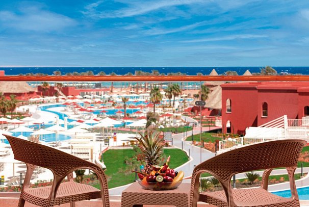 Pickalbatros Laguna Vista Hotel - Sharm El Sheikh - Beispiel Balkon Doppelzimmer Standard Meerblick (Zimmercodierungen DGM & DCM)