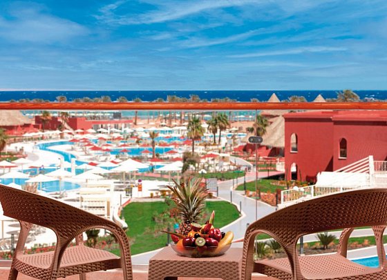 Pickalbatros Laguna Vista Hotel - Sharm El Sheikh - Beispiel Balkon Doppelzimmer Standard Meerblick (Zimmercodierungen DGM & DCM)
