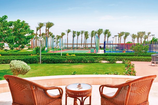 Pickalbatros Laguna Vista Hotel - Sharm El Sheikh - Beispiel Terrasse Bungalow Meerblick (Zimmercodierung B1M)