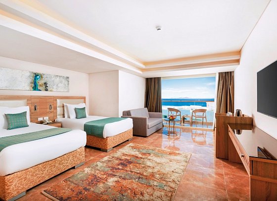 Pickalbatros Palace Resort - Sharm El Sheikh - Wohnbeispiel Doppelzimmer Standard Meerblick (Zimmercodierungen DGM & DCM)