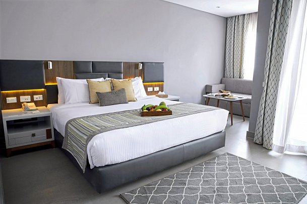 SUNRISE Diamond Beach Resort - Grand Select - Wohnbeispiel Doppelzimmer Deluxe Meerblick (Zimmercodierungen DDM & DCM)