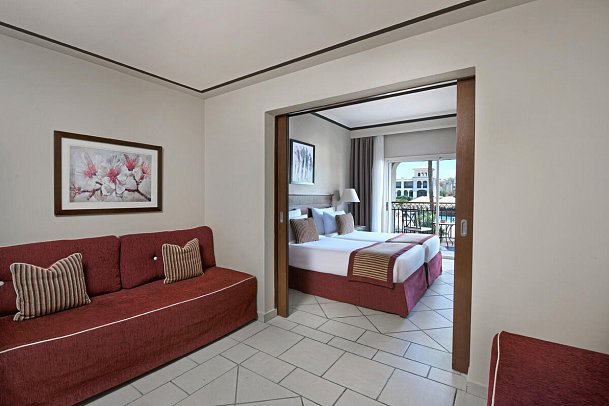 JAZ Mirabel Beach - Wohnbeispiel Doppelzimmer Deluxe Poolblick (Zimmercodierung DDP)