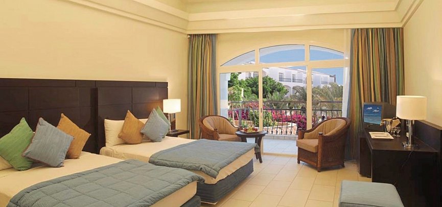 Reef Oasis Blue Bay Resort & Spa - Wohnbeispiel Doppelzimmer Superior Gartenblick (Zimmercodierungen DS1, DC2 & DSG)