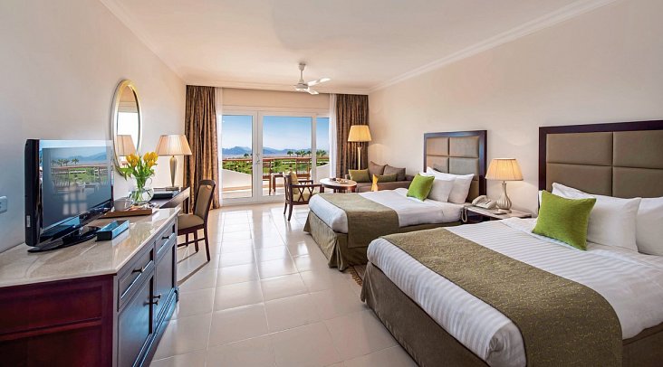 Baron Resort Sharm el Sheikh - Wohnbeispiel Doppelzimmer Superior Gartenblick (Zimmercodierungen DSG, DCG, DP1, DS6, DC1 & D1A)