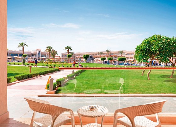 Pickalbatros Royal Moderna Resort - Sharm El Sheikh - Beispiel Balkon Doppelzimmer Standard Gartenblick (Zimmercodierungen DGG & DCG)