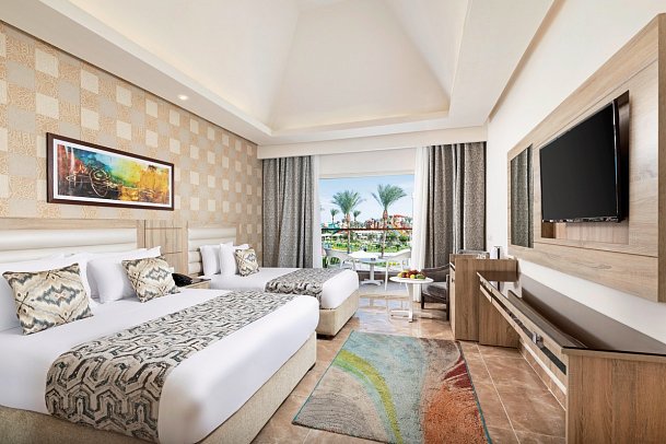 Pickalbatros Aqua Blu Resort - Sharm El Sheikh - Wohnbeispiel Doppelzimmer Standard Poolblick (Zimmercodierungen DGP & DCP)