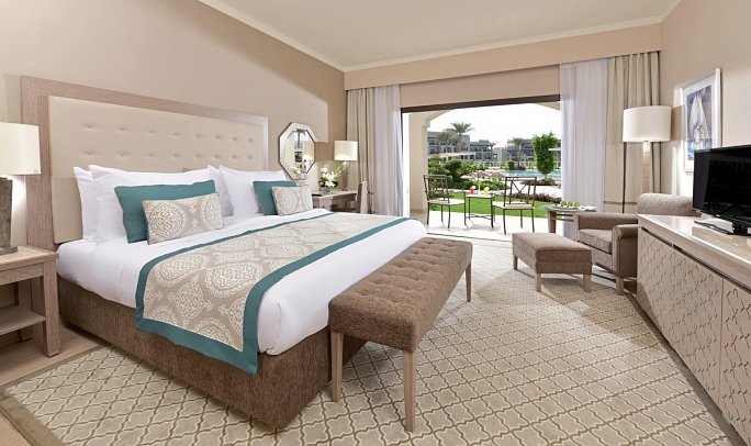 Steigenberger Alcazar - Wohnbeispiel Doppelzimmer Superior Poolblick (Zimmercodierungen DSP & DCP)