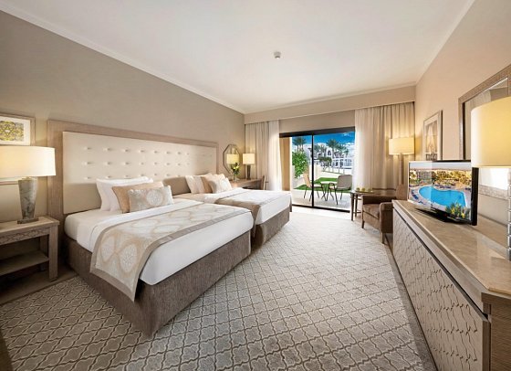 Steigenberger Alcazar - Wohnbeispiel Doppelzimmer Superior Poolblick (Zimmercodierungen DSP & DCP)