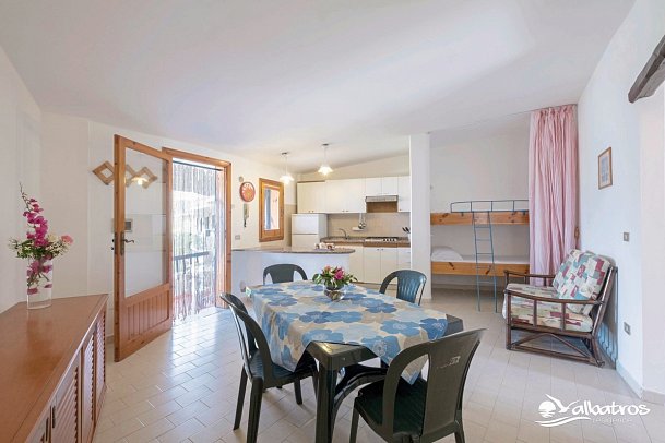 Albatros Residence - Wohnbeispiel Appartement 1 Schlafzimmer (Zimmercodierung AB1)