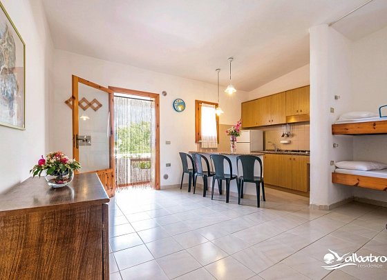 Albatros Residence - Wohnbeispiel Appartement 1 Schlafzimmer (Zimmercodierung AB1)