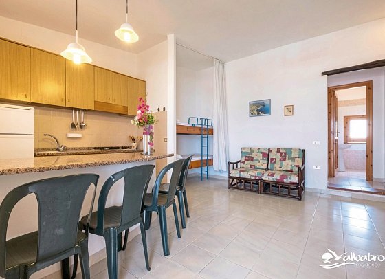 Albatros Residence - Wohnbeispiel Appartement 1 Schlafzimmer (Zimmercodierung AB1)